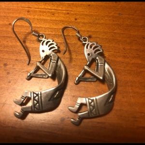 Sterling silver kokapeli earings
